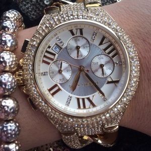 Michael Kors ⭐️ diamond chain link watch